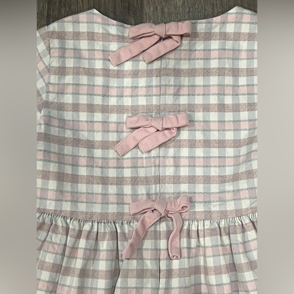 FINAL PRICE DONDOLO LT PINK PLAID DRESS - Picture 3 of 4